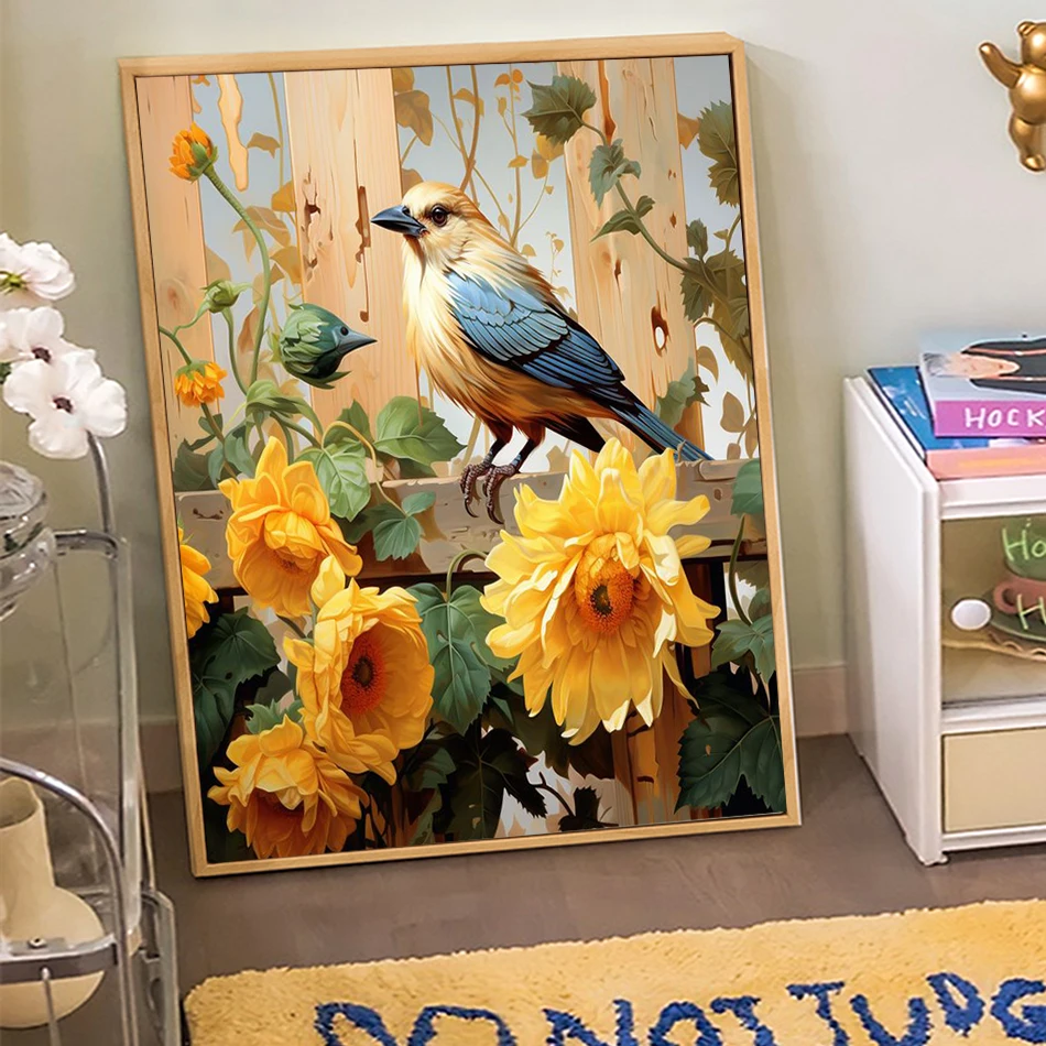 

SDOYUNO Simple Painting By Numbers Handpainted Oil Painting On Canvas birds Animals Canvas Art Painting Crafts Decoration Home