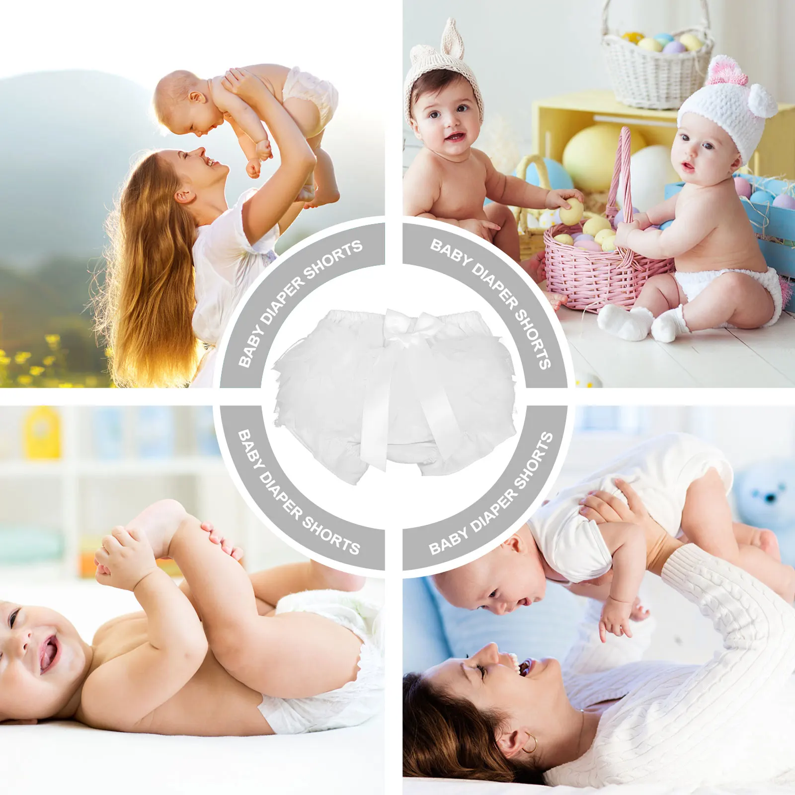 

Chic Cotton Double Side Mesh Newborn Toddler Comfortable Breathable For Girls (L) Baby Shorts Toddler Diaper Shorts Diaper Pants