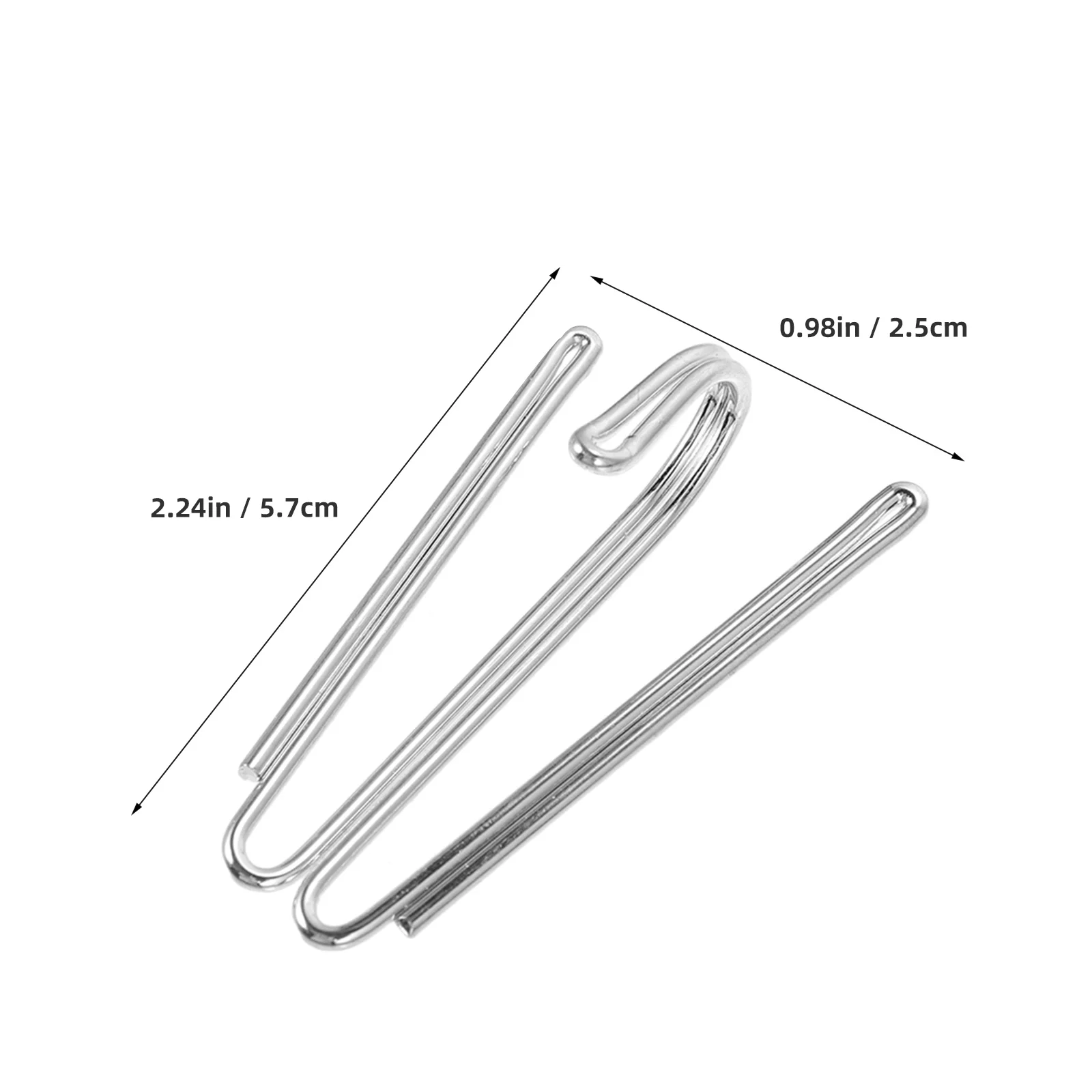 40 قطعة السنانير الطية الستار الفولاذ المقاوم للصدأ الثقيلة الستائر المعدنية دبابيس ل مطوي الستائر نافذة باب الحمام 4 الشق تصميم
