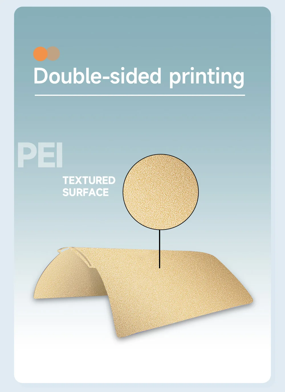 Für Bambu Lab X2D P2S X1 P1S Carbon-Bauplatte A1 PEI-Blatt, texturiert, doppelseitig, PEO PET-Bauplattengestell für Bambulab P1P X1C Bauplatte – Detail 22