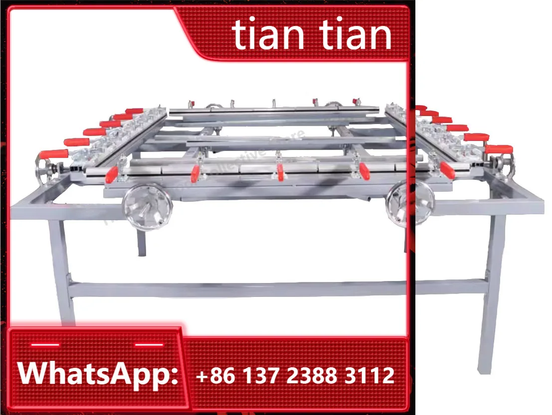 120X150cm Manual Textile Screen Printing Machinery Spiral Screen Printing Stretching Machine