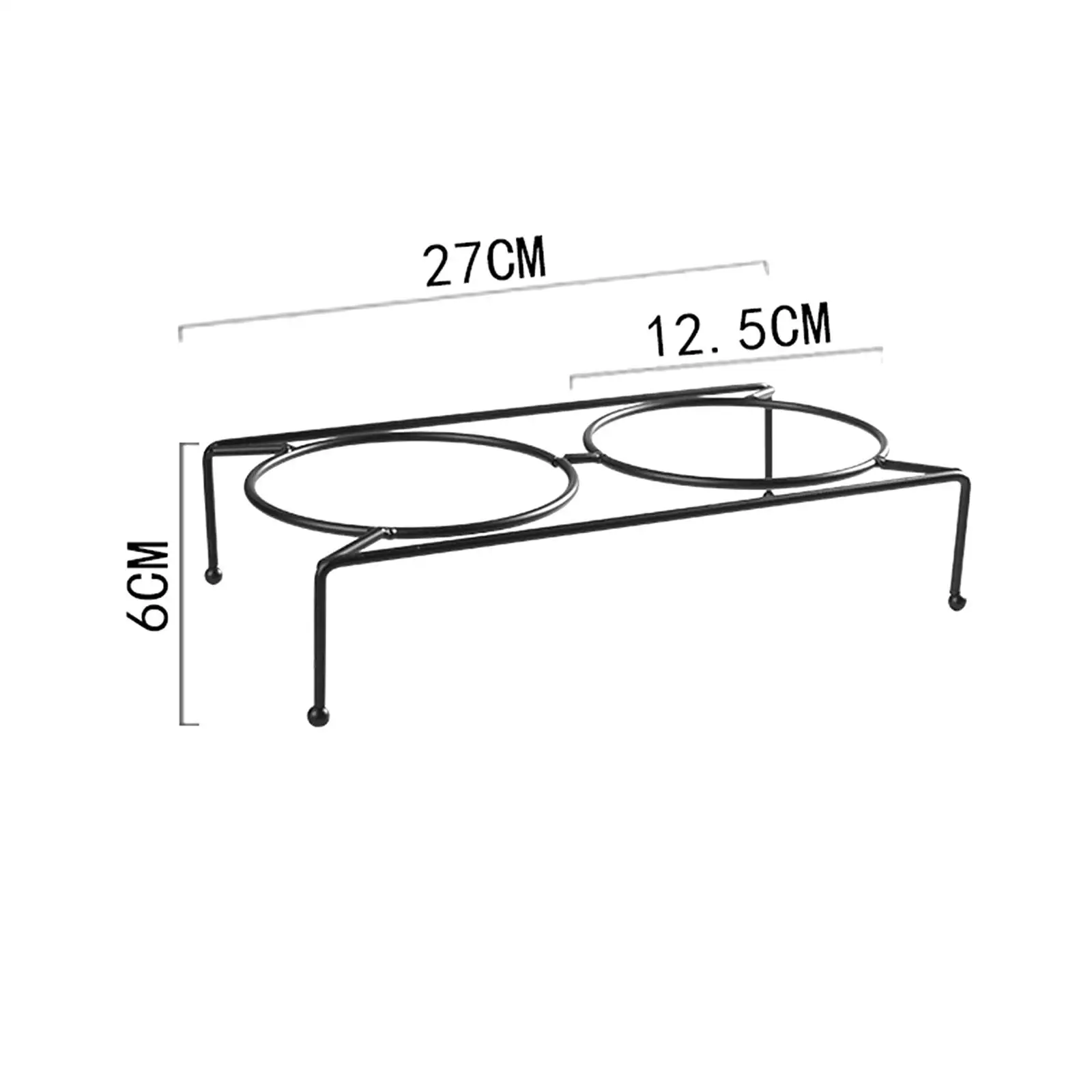 Elevated Raised Bowls Stand Feeding Station Pet Dining Feeding Dish Pet Feeder Holder for Waterer Kitten Kitty Cats