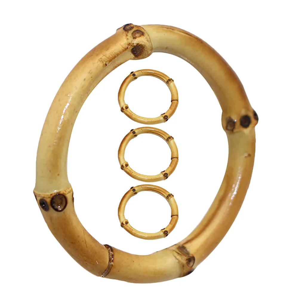 

4Pcs Bamboo Napkin Rings Rustic Style Decorative Napkin Buckles for Dining Table Wedding Party Home Office Restaurant Cafe