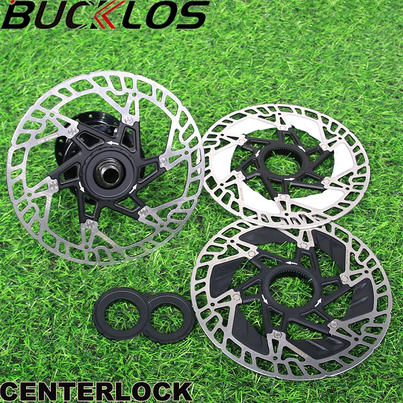 

BUCKLOS Centerlock 160mm Brake Float Rotors MT760/860 Floating Disc Brake Rotors W/Cooling Fins Center Lock Bicycle Brake Rotors