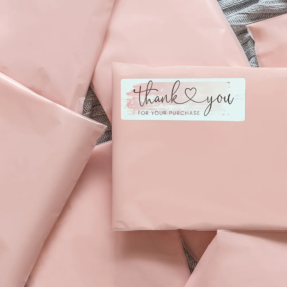 120pcs/roll Thank You For Your Purchase  Stickers Sealing Labels Small Packaging Decals Gifts Party Crafts Wrapping Supplies