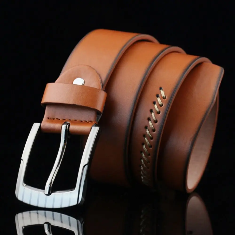 Роскошный дизайнерский ремень из искусственной кожи в стиле ретро, модный брендовый универсальный ремень, повседневный ремень с пряжкой из сплава