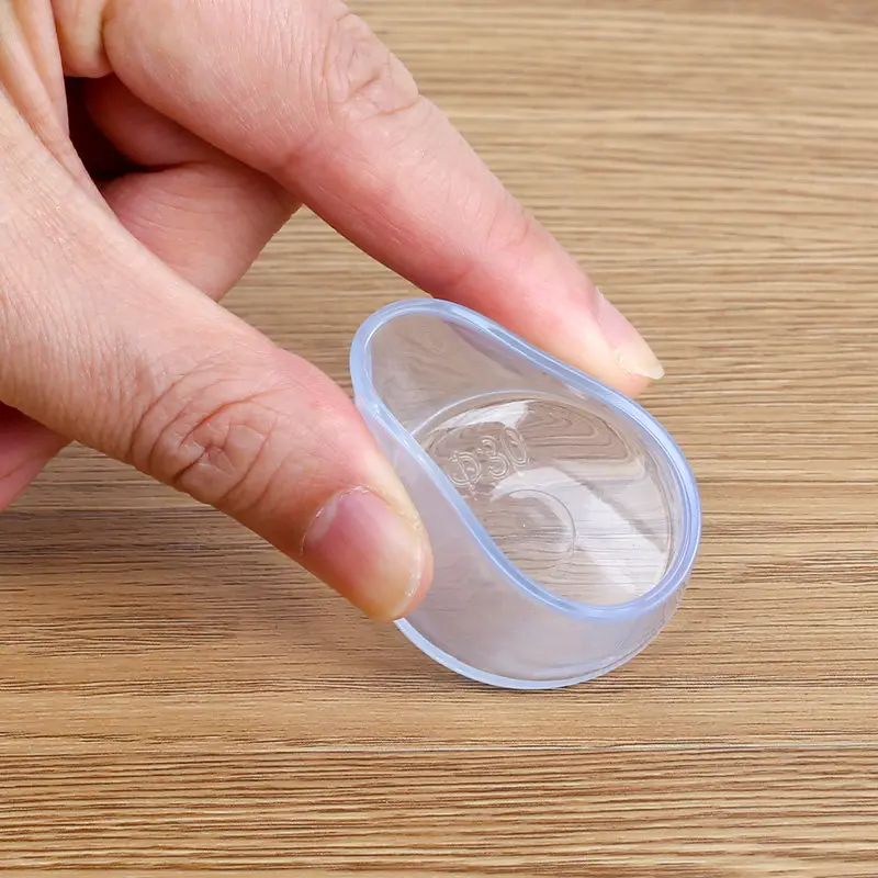 1/6~24pcs Transparent Silicone Chair Leg Floor Protectors Anti Slip Furniture Feet Pads Round Square Rectangular Oval 14-100mm