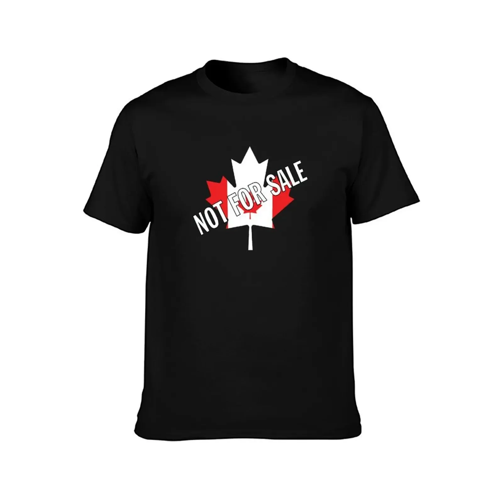Canada 'Not For Sale' Maple Leaf and Flag T-Shirt hippie clothes T-shirts man boys whites t shirts for men graphic