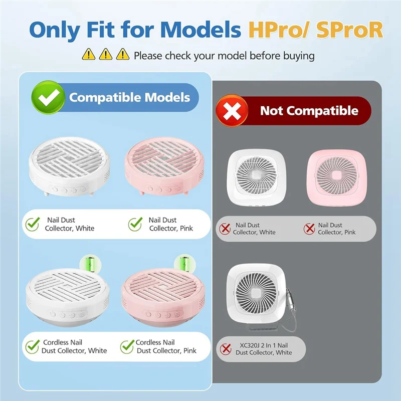 

ABZY-Hpro/ Spror Nail Dust Collector Filters HEPA Nail Dust Filter Filter For Melodysusie Hpro/Spror Nail Tools