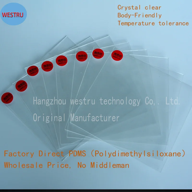 

PDMS Film Optically Clear Polydimethylsiloxane for Microfluidics Cell Culture Gas Permeable Silicone Membrane Stretchable sheet