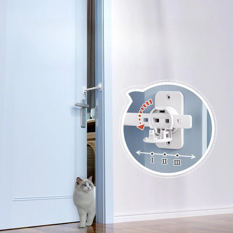 مشبك الباب قفل الباب حامل التماس الباب التهوية ومكافحة إغلاق الباب المشبك القط الحيوانات الأليفة الطفل قفل محدود 2025 الاتجاه الجديد