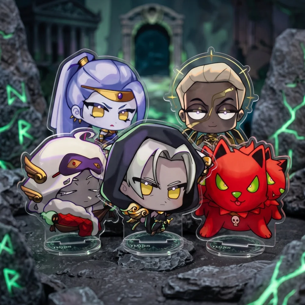 Hades II Melinoe Hecate Nemesis 10cm Acrylic Stand Keychain Double Sided Chibi Game Figure Desktop Ornament Collectible Fan Gift
