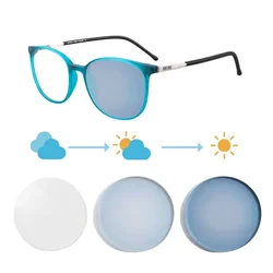 SHINU Brand Myopia Glasses Women Photochromic Myopia Prescription Glasses With Lenses Tr90 Glasses For Small Face Minus Diopter