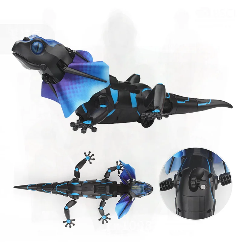 Brinquedo triceratops de dinossauro com controle remoto infravermelho, modelo animal de truque de lagarto simulado elétrico para todos os usuários, embalagem de caixa colorida