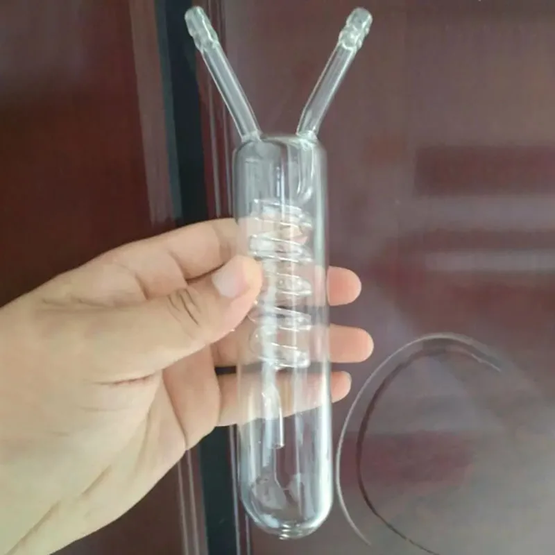 

High borosilicate glass gas-liquid separator high-temperature flue gas analysis water 35mm diameter height 200mm interface 8mm