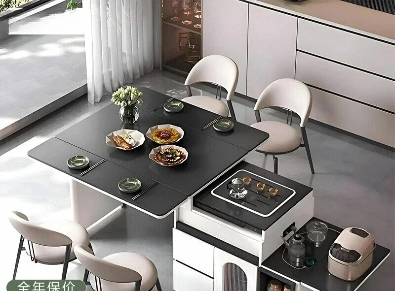Folding Retractable Mobile Cabinet for Apartment Reinforced Frame Anti-Tip Design Compact Size Easy Assembly Easy to Clean