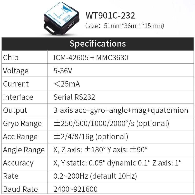 Variant: WT901C-RS232