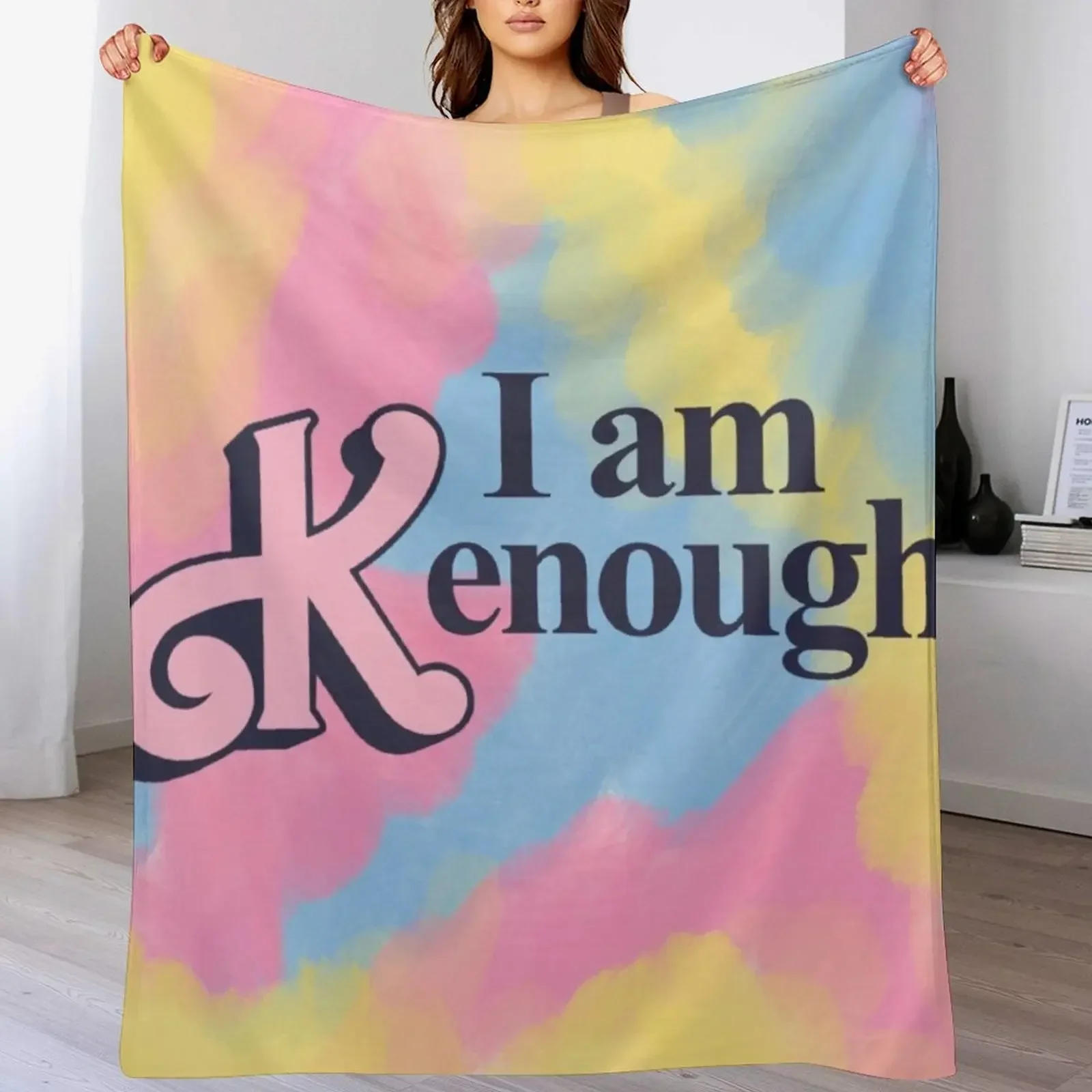 

I am kenough Throw Blanket Soft Plaid Multi-Purpose Kid'S for winter Blankets