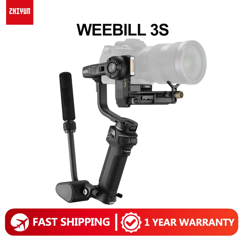 

ZHIYUN WEEBILL 3S Camera Gimbal Stabilizer with Fill Light 3-Axis Handheld for Most DSLR Mirrorless Cameras Mainstream Lenses