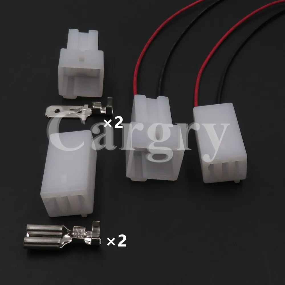 1 Set 2P Electrical Vehicle Auto Wiring Harness Connector AC Assembly Fog Lamp Light Socket