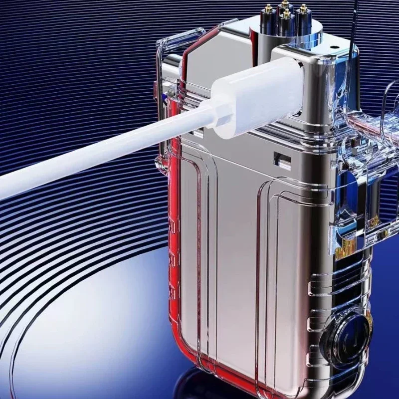 Popular Multifunctional Flashlight Arc Lighter Rechargeable Keychain Light Outdoor Portable Work Light Men's Cigarette Lighter - Image 4