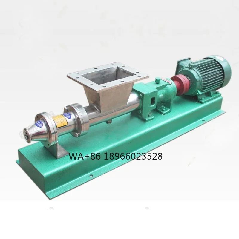 Stainless Steel Progressive Cavity Screw Pump Sanitary Double Screw Pump High Viscosity Liquid Conveying