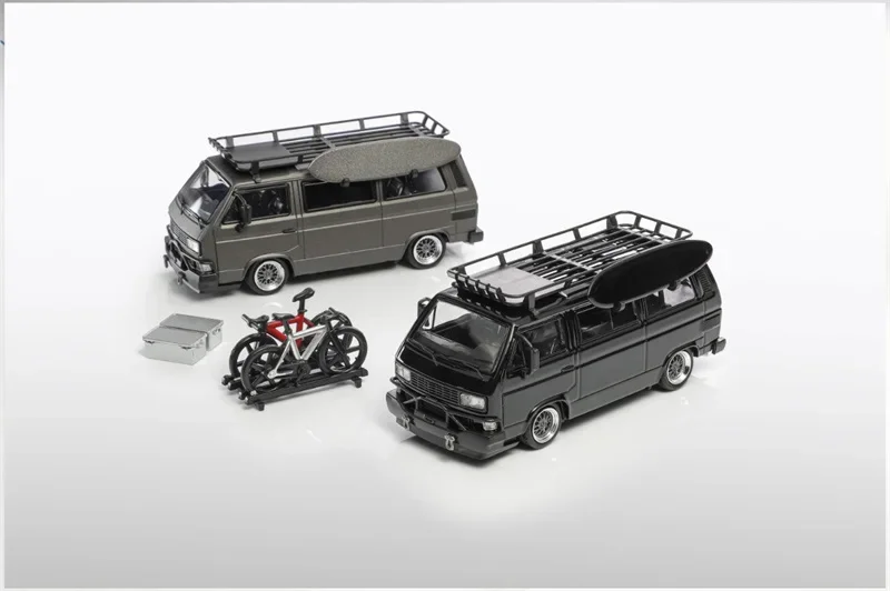 BSC & MORTAL 1:64 T3 BBS nero / GRIGIO MATT Collezione di modelli di auto pressofusi in miniatura