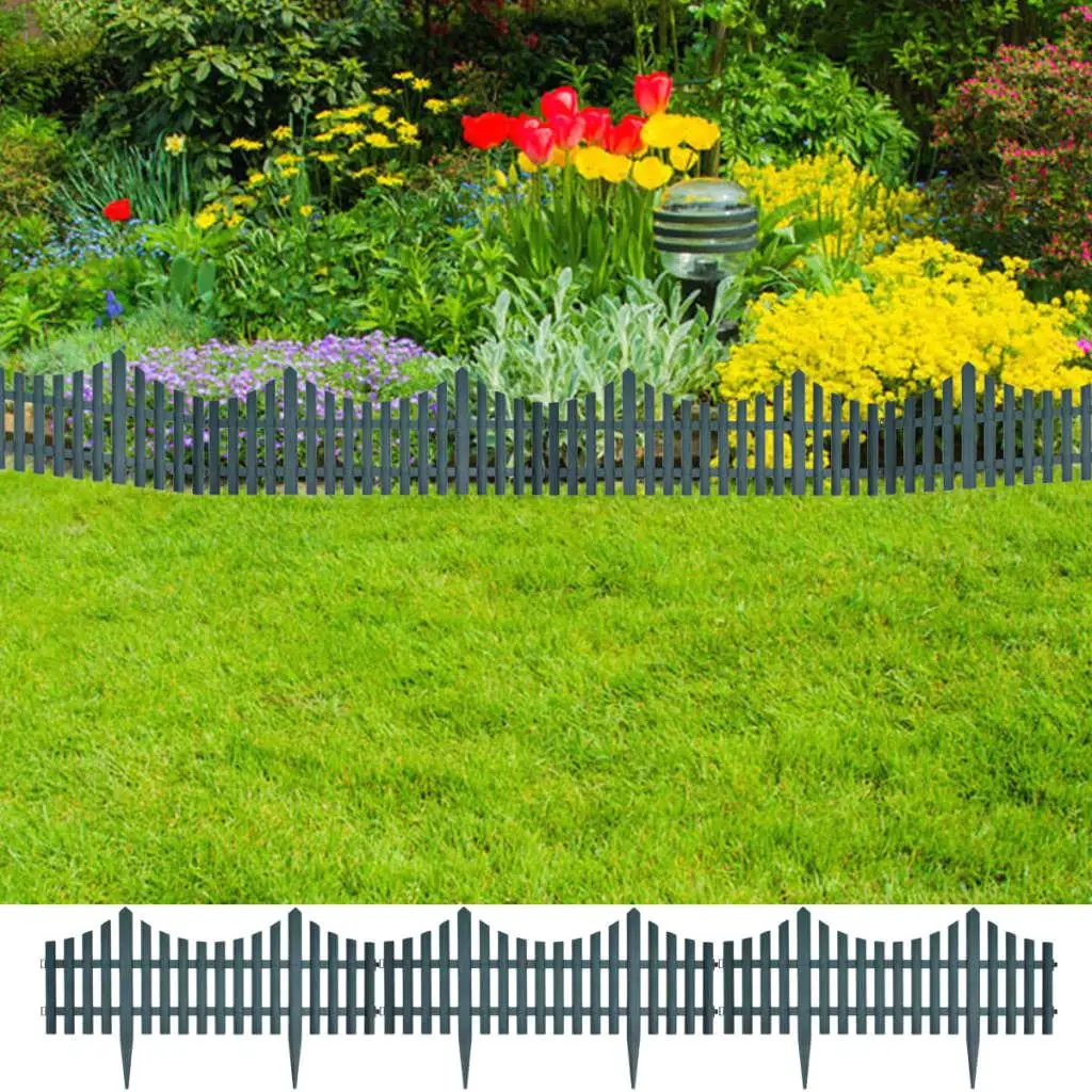 17 Pcs Lawn Dividers - 32.8 Ft Garden Edging Set - Durable Green Landscape Borders