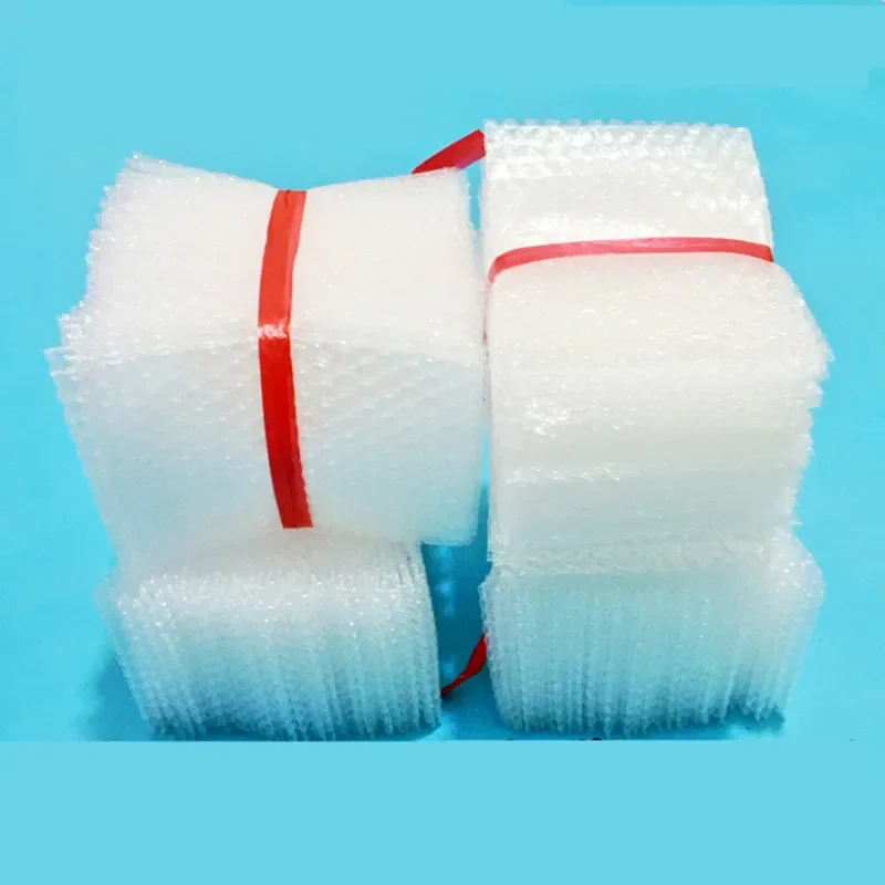 100 Uds bolsas De burbujas 10mm Material protector De Embalaje envoltura corte láser artesanía película De embalaje De burbujas transparente