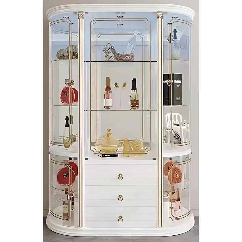 Audrey Luxury Modern Simple Shown Display Wine Bar Cabinet Storage Wine Cabinet