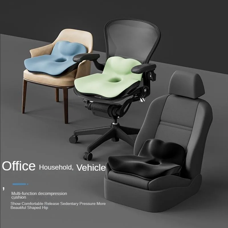 Coccyx Memory Foam Chair Orthopedic Pillow Office Seat Pad Hemorrhoid Treat Car Seat Big Cushion Relief Pain Tailbone Pillow