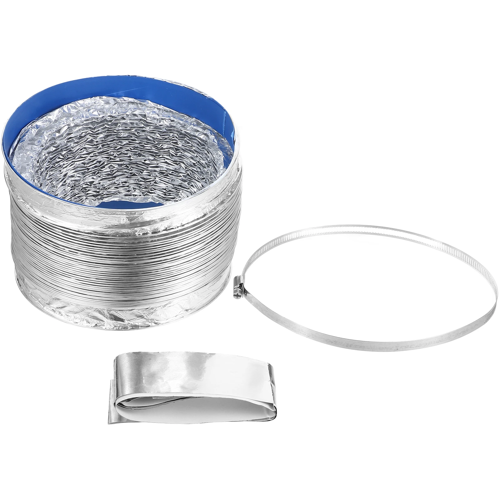 

100Mm Diameter 1M Long Fire Proof Coating Aluminum Ventilation Duct Hose For Hvac Greenhouse Grow Room Bath Stove Ventilation