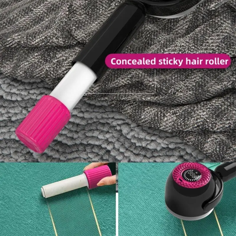 เครื่องโกนหนวดผ้า lint ผ้าสำลีแบบชาร์จได้พร้อม 6 ใบสำหรับเสื้อสเวตเตอร์เสื้อผ้า N58D