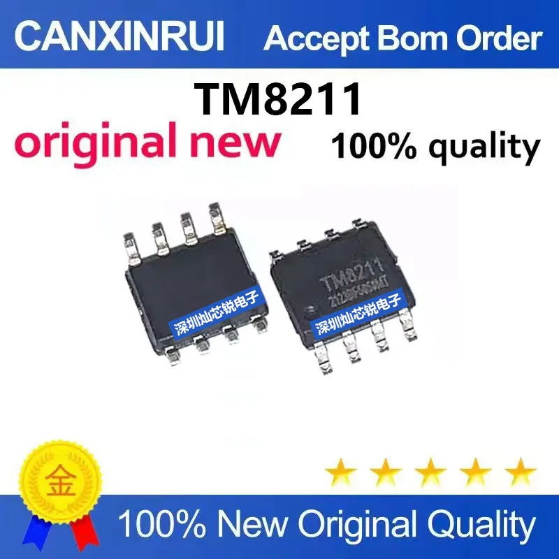 (5-100pieces)Brand New Original TM8211 SMD SOP8 Dual 16-Bit Digital-to-Analog Converter Chip