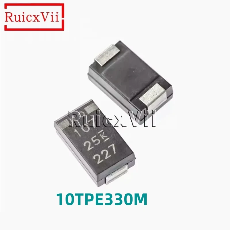 

5 шт./партия, 10 в 330 мкФ 7343 Тип D SMD, полимерные Танталовые Конденсаторы 10TPE330M POSCAP Low ESR 25mOhms, новинка, подлинный