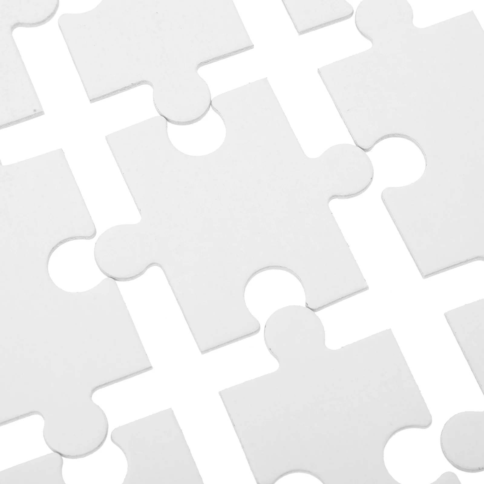 

10 Sheets Blank Puzzles DIY Large Wooden Puzzle Pieces for Drawing Coloring Craft Supplies Educational Creativity