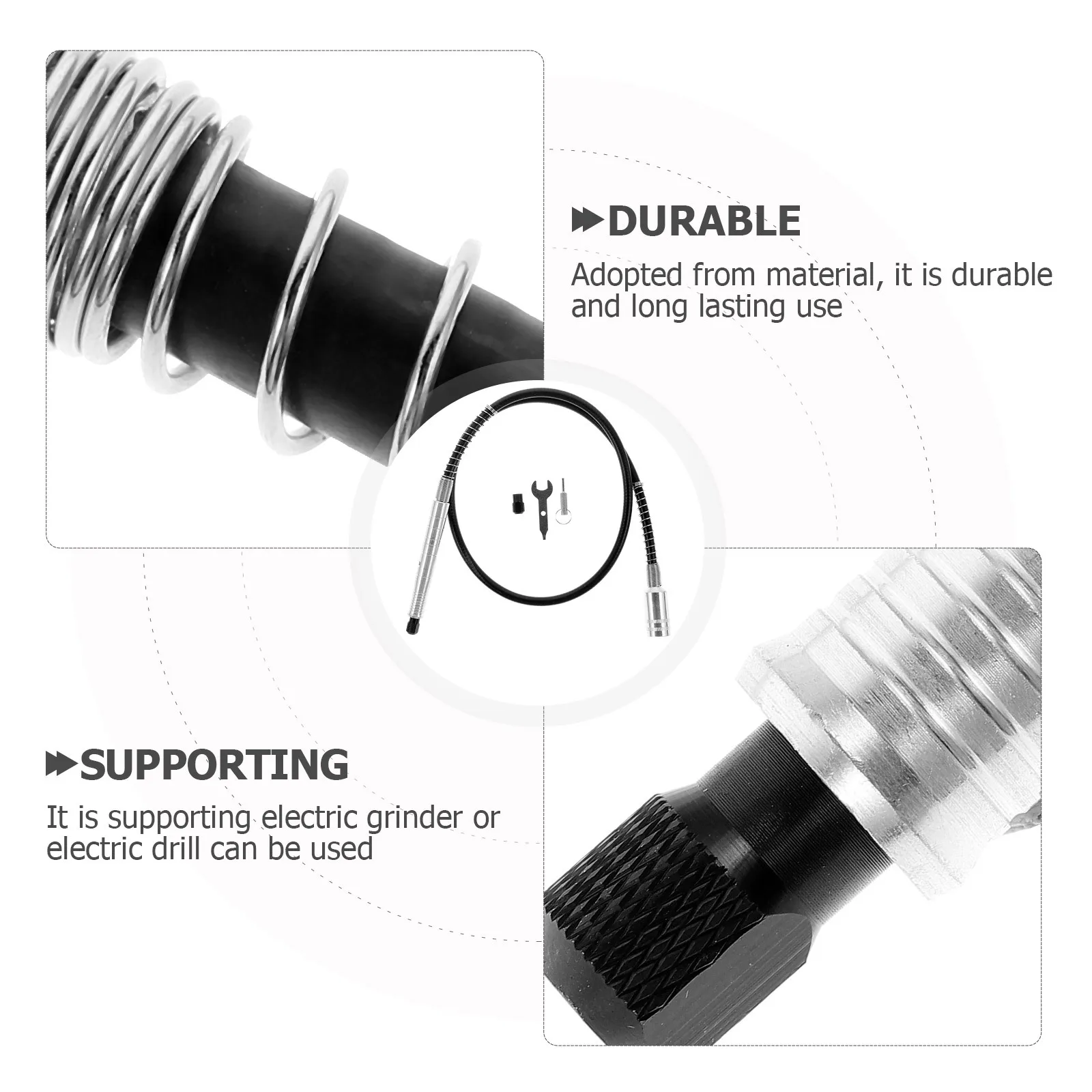 

Electric Grinder Flexible Shaft Black Rotary Tool for Drill Polishing Mounted Stones Grinding Wheels Accessories