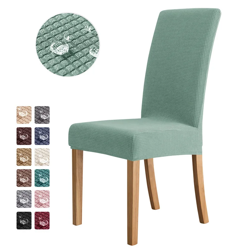 1 Stück Jacquard-Stuhlbezug für Esszimmer, Elastische Hochzeitsstuhlbezüge, Wohndekor, Sitzbezug, Schmutzabweisender Möbelschutz