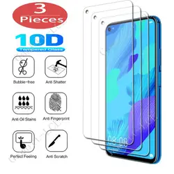 3Pcs Protection Tempered Glass For Huawei Nova 2 Plus 2S 2I 3 3I 3E 4 5T P Smart 2017 2019 2020 2021 Screen Protector Cover Film