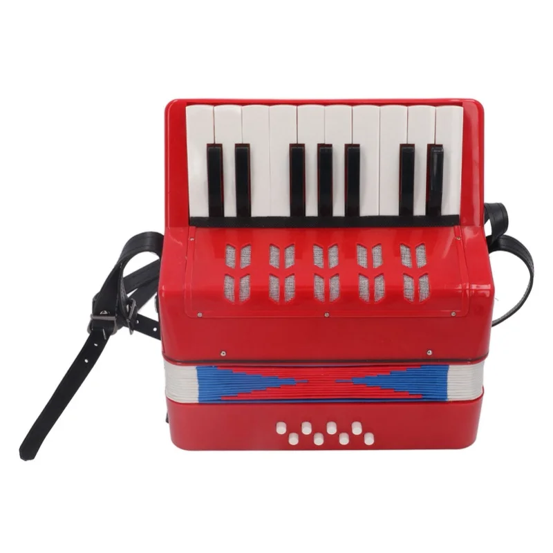 

Фортепиано-аккордеон, входной уровень, 17 клавиш, 8 басовых клавиш, ABS с выдвижным ремешком, портативный подарок, красный