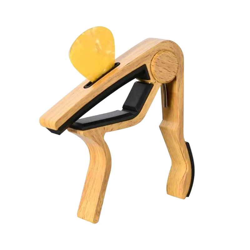 

Ukulele Capo Guitar Capo Adjustment Clip As Shown Wooden Musical Instrument Accessories Excellent Metal Picks Holder
