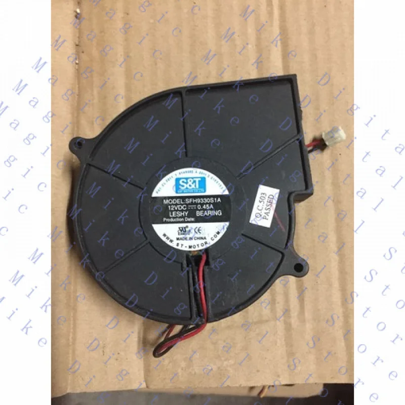

UU Original for S&T SFH9330S1A 9330 blower cooling fan diagonal 9.7CM 12V 0.45A