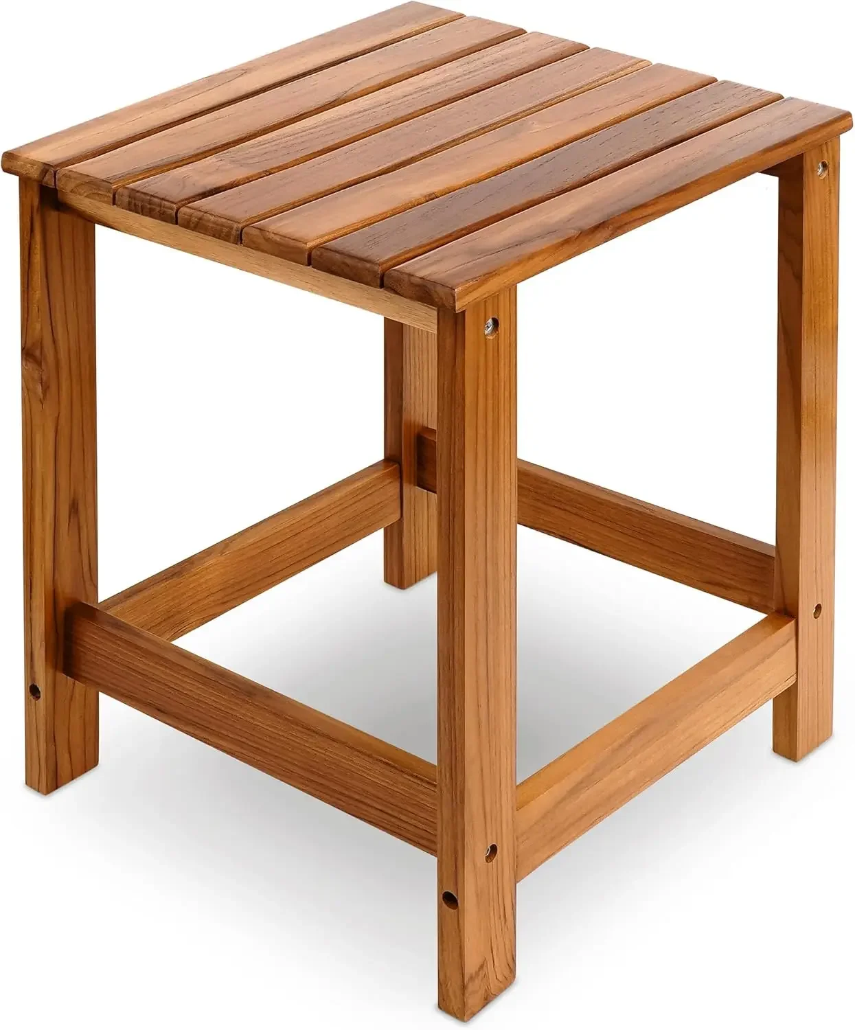 

Teak Outdoor Side Table for Patio Pool Coffee Accent Table Wood End Tables for Garden Backyard Bed Living Room Couch