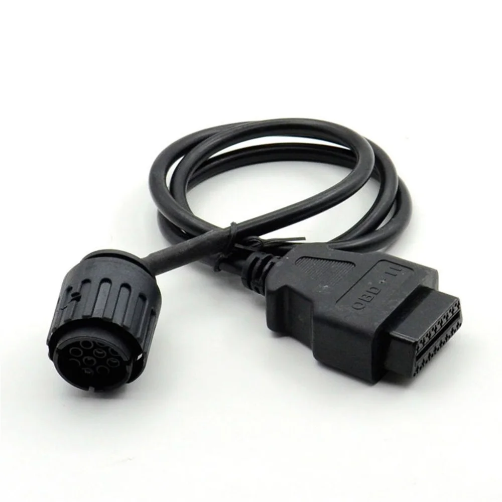 For BMW Motorcycles 10 Pin Adapter ICOM-D Cable For BMW 10Pin To 16Pin OBD2 Diagnostic Connector Motobikes OBD 2 Extension Cable