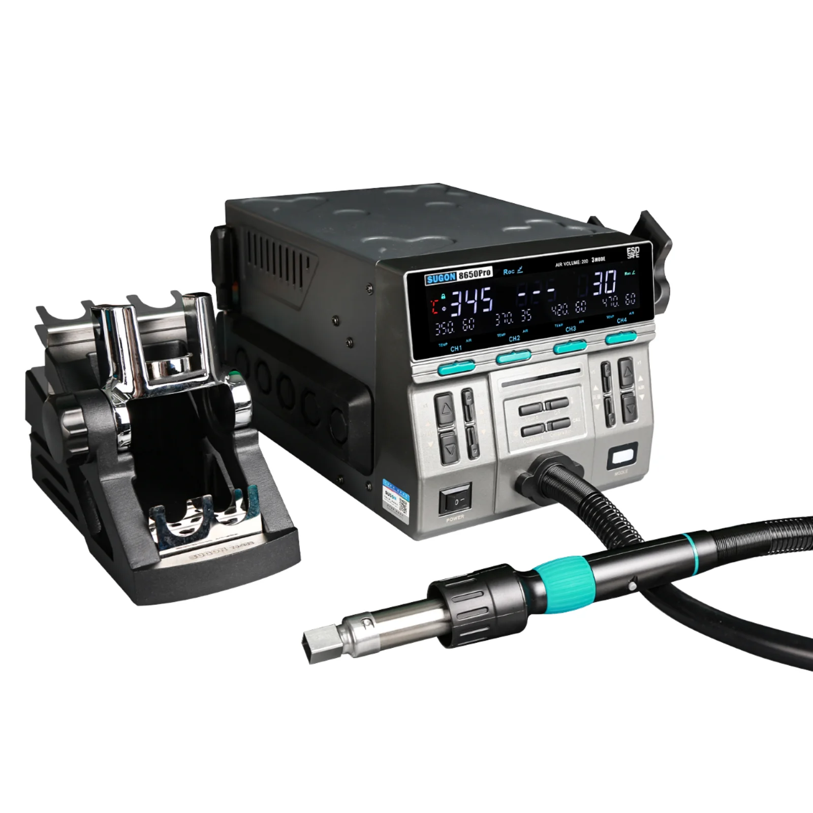 

High-Power 2000W Industrial Fast Deal Large Volume Hot Air Gun 3 Temperature Rise Models for Rapid Welding Shrink Application