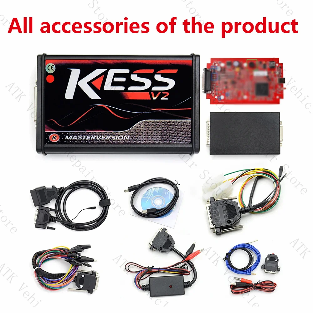 Kess V2 V5.017 OBD cable+14P600KT02 cable ECU programming tool Ksuite 2.80 software version Line CAN EDC17 MED17 + Fo-rd J1850