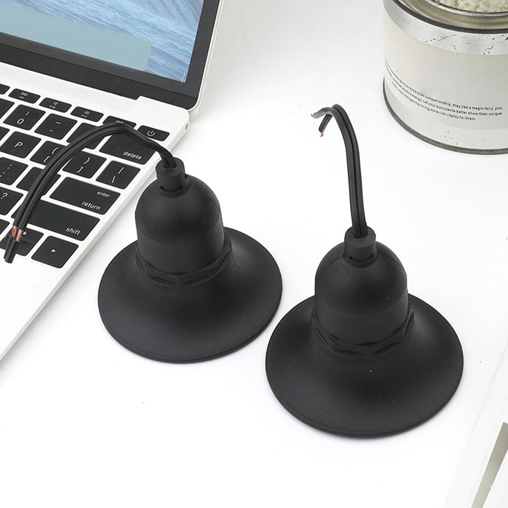 

2pcs E27 Lamp Socket Waterproof Black Bulb Holder Temperature Resistant AntiAging ExplosionProof Lighting Accessories