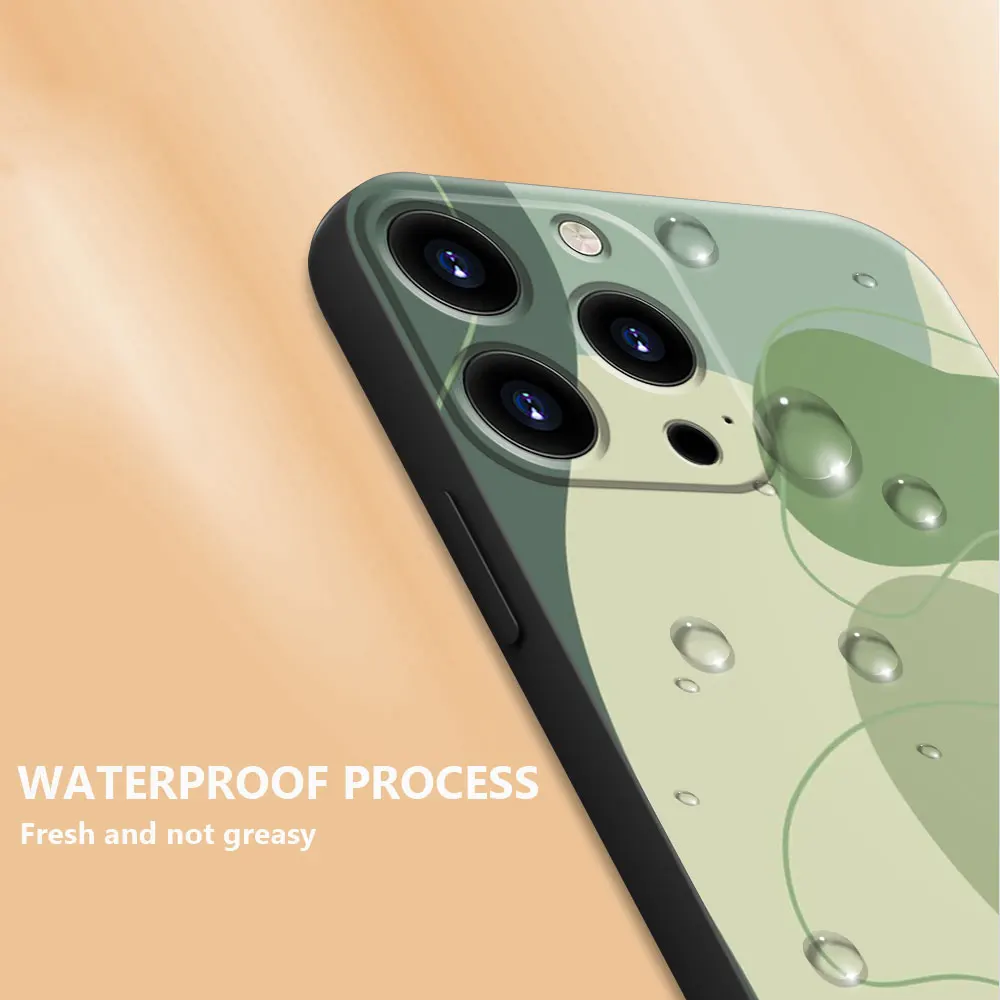 Art Sage Green Phone Case For Google Pixel 7 7A 8 Pro 6 6A 7 Pro Cover TPU Soft Shockproof Silicone Full Capinha