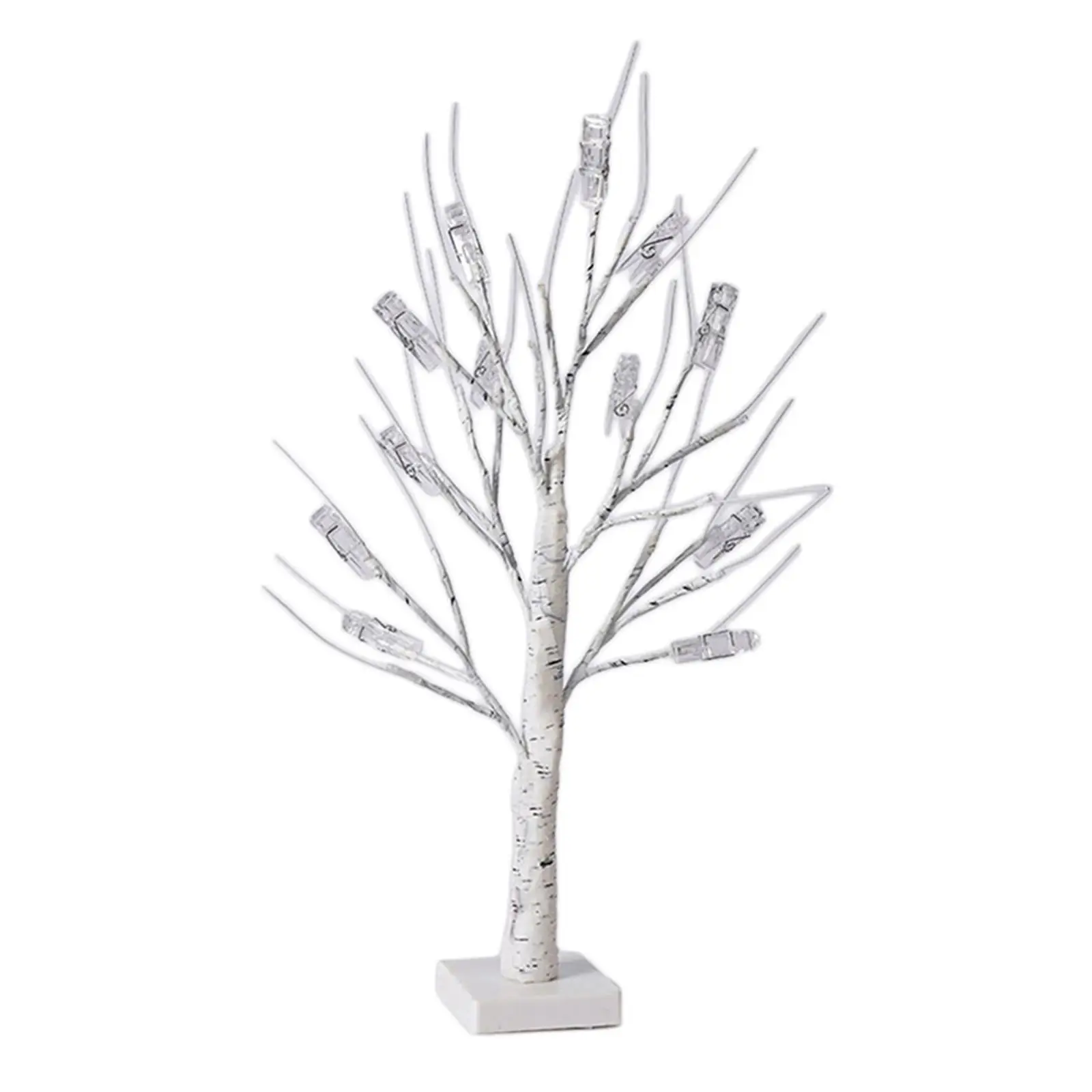

LED Nightlight Tree with Lights Display Tree with Clips Tree Lamps for Valentine’S Day Gift Card Memo Present Card Graduation