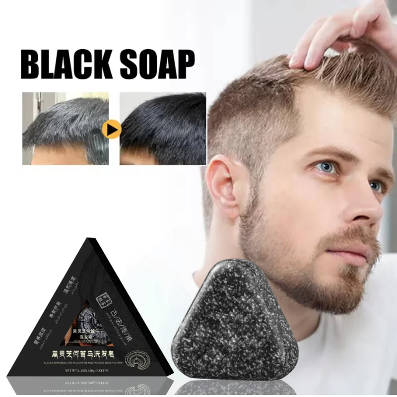 

Polygonum Multiflorum Shampoo Soap Natural White Hair Repair Soap Nourishing Anti Dandruff Hair Dye Soap Hair Fixing Shampoo Bar